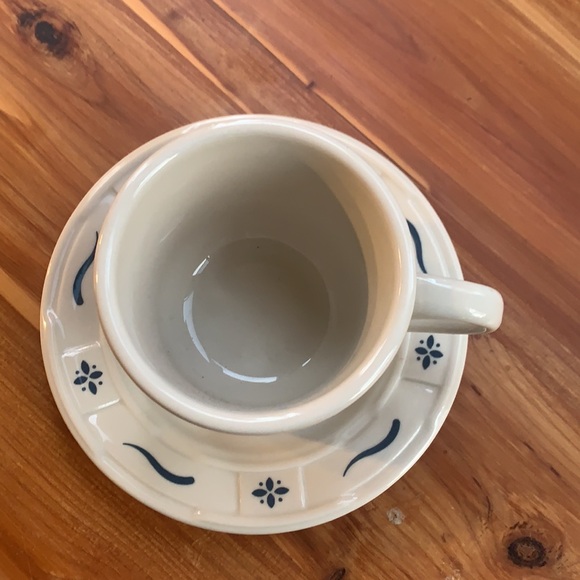 Longaberger pottery cup & saucer set - Picture 2 of 6